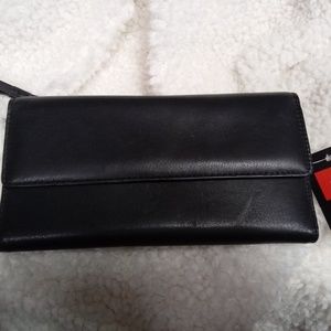 Mundi Black Leather Wallet